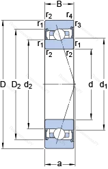 Подшипник S 71913 ACB/P 4A