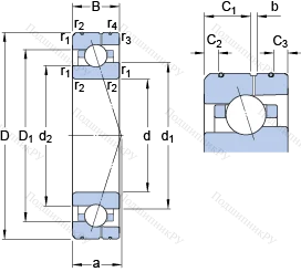 Подшипник 7018 CE/P 4AL