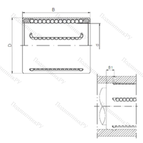 Подшипник шариковый линейный KH 4060PP от производителя  CX