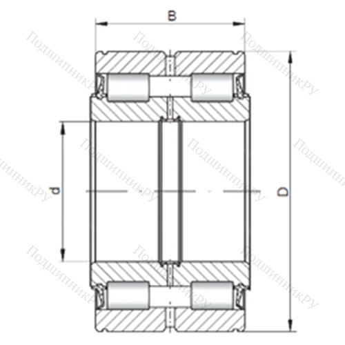 Подшипник роликовый радиальный SL 045019 от производителя  ISO Подшипник роликовый радиальный SL 045019 от производителя  ISO