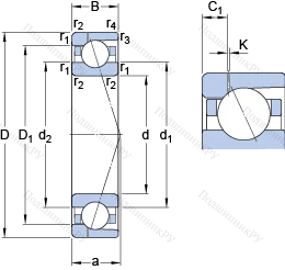 Подшипник 71920 ACD/HCP 4AH 1