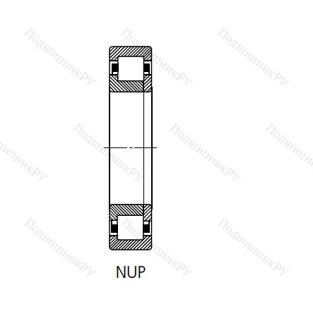 Цилиндрический роликовый подшипник 70-92515 (NUP 2215 C 3) в Волгограде