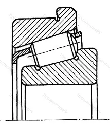 Подшипник  67302 (30302R) размер 15x42x14,25
