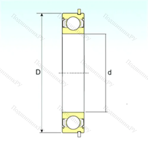 Подшипник шариковый радиальный 6210-ZZNR