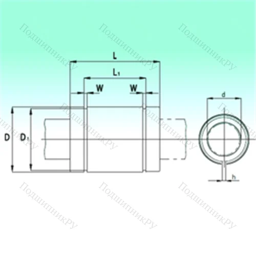 Подшипник шариковый линейный KBS 0522-PP от производителя  NBS