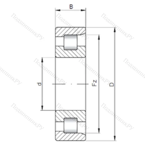 Подшипник роликовый радиальный NF 10/560 от производителя  CX Подшипник роликовый радиальный NF 10/560 от производителя  CX
