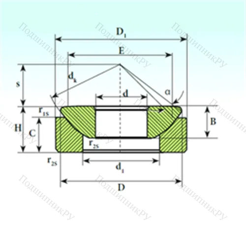 Подшипник скольжения сферический GX 340 CP