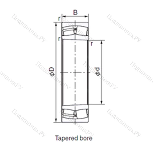 Подшипник роликовый радиальный 24130EX 1K от производителя  NACHI