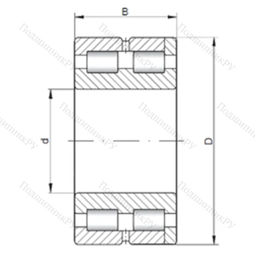 Подшипник роликовый радиальный NNC 4856 V от производителя  CX