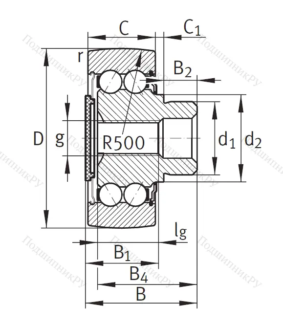 Подшипник ZL 5206 DRS