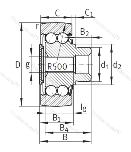 Подшипник ZL 5203 DRS от производителя  INA