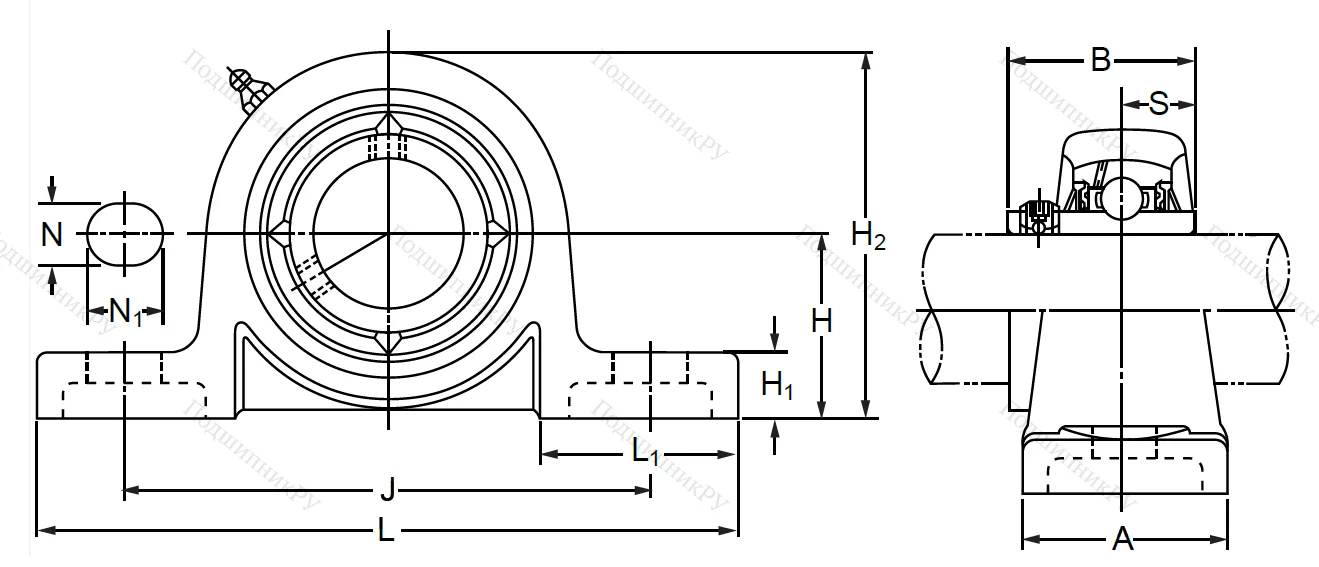 Подшипниковый корпус  P 310 в Волгограде