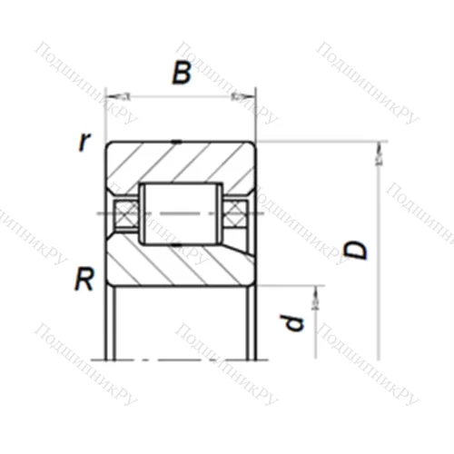 Подшипник роликовый радиально-упорный RBC 1-0472DD/LBC 1-0522 от производителя  SKF