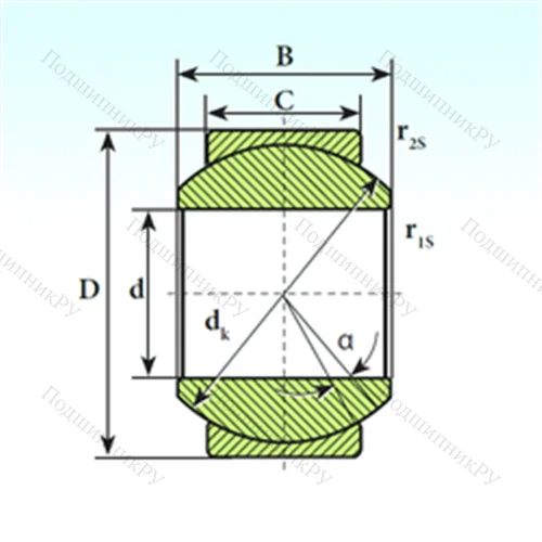 Подшипник скольжения сферический GE 8 SP