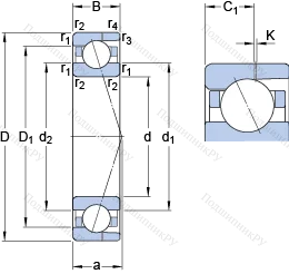 Подшипник 7004 CD/HCP 4AH