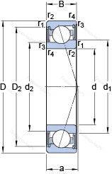 Подшипник S 71910 ACE/P 4A
