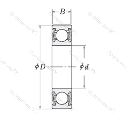 Подшипник шариковый радиальный MJ 1.3/8-2Z