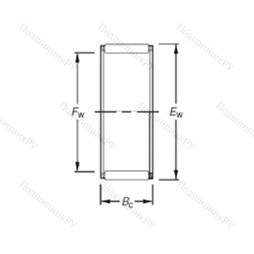 Подшипник игольчатый радиальный K 12X 18X 12H