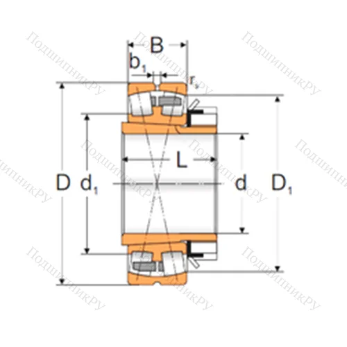 Подшипник роликовый радиальный самоцентрирующийся 22218 KMBW 33+H 318