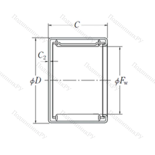 Подшипник игольчатый радиальный MFJ-3526