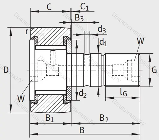 Подшипник KRV 35 PP A