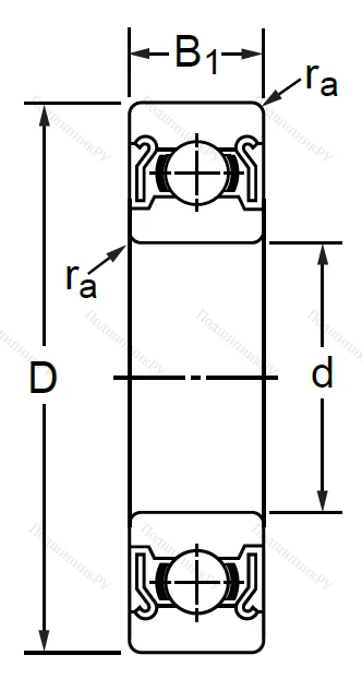 Дюймовый шариковый подшипник R 8 ZZ (KLNJ 1/2-2RZ) в Волгограде