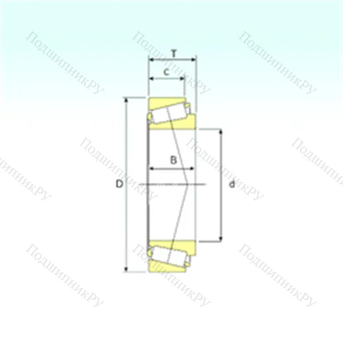 Подшипник роликовый радиально-упорный LM 12748/710 от производителя  ISB