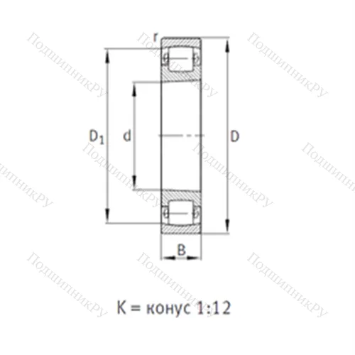 Подшипник роликовый радиальный самоцентрирующийся 20208-K-TVP-C 3
