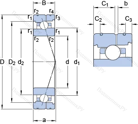 Подшипник 7016 CB/HCP 4AL