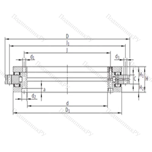 Подшипник комбинированный YRT 1030