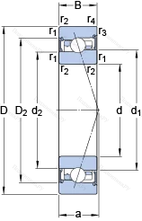 Подшипник S 7009 FW/HC