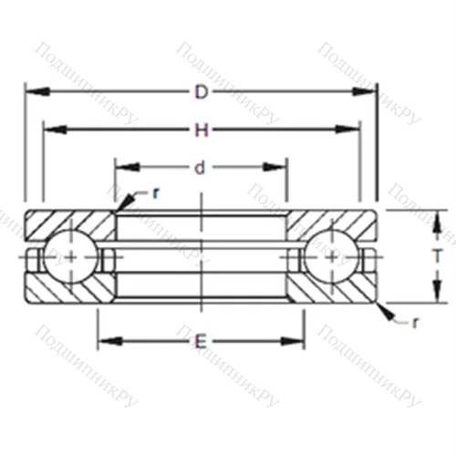 Подшипник шариковый упорный 70TVB 298