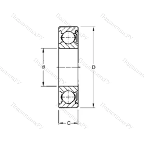 Подшипник шариковый радиальный 136WD 2N от производителя  TIMKEN