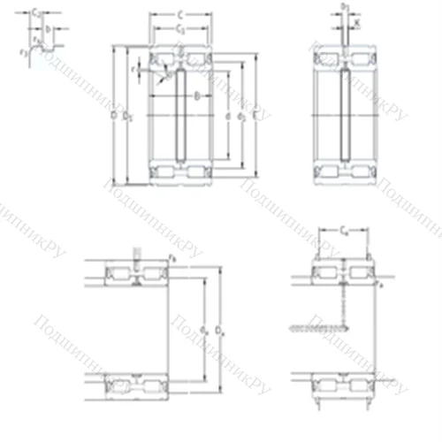Подшипник роликовый радиальный 319432DA-2LS от производителя  SKF Подшипник роликовый радиальный 319432DA-2LS от производителя  SKF