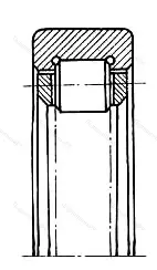 Подшипник  RNU 204 (292204) размер 27x47x14