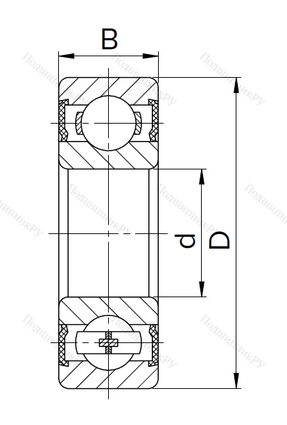 Миниатюрный шариковый подшипник 180029 T (629 2RST) в Волгограде
