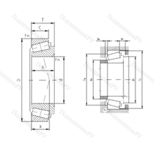 Подшипник роликовый радиально-упорный