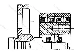 Модификация подшипника 4-300083К размер 6x18/22x14,8 от производителя  ГПЗ-200 Модификация подшипника 4-300083К размер 6x18/22x14,8 от производителя  ГПЗ-200