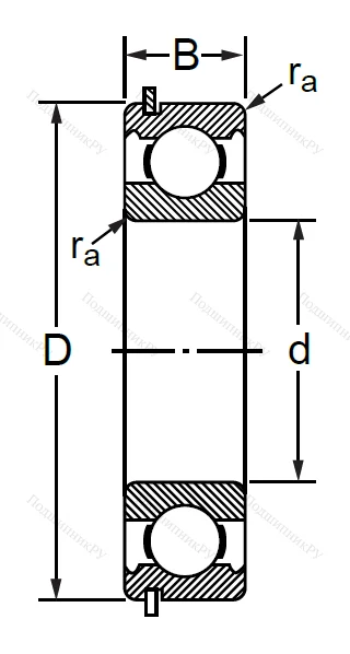 Шариковый однорядный подшипник 50312 (6312 NR) в Волгограде