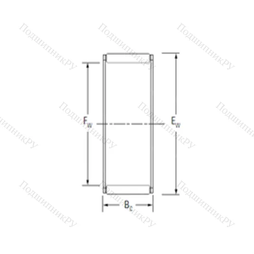 Подшипник игольчатый радиальный K 35X 45X 20FH