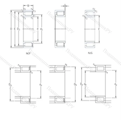 Подшипник роликовый радиальный NCF 18/670V от производителя  SKF Подшипник роликовый радиальный NCF 18/670V от производителя  SKF