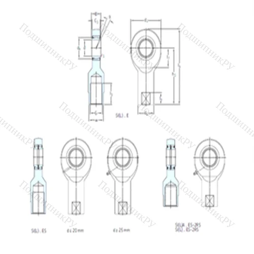Подшипник скольжения сферический SIL 15ES