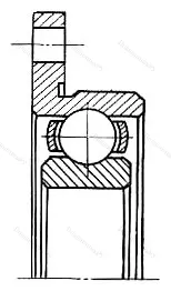 Подшипник  186095 размер 5x13/21x4/5 от производителя  ГПЗ-31