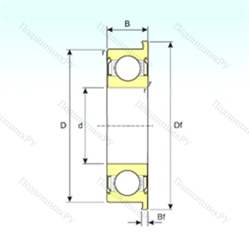Подшипник шариковый радиальный F 6901ZZ от производителя  ISB