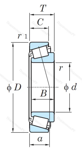 Конический роликовый подшипник 32019 JR I5W39GH1Z8 от производителя  KOYO