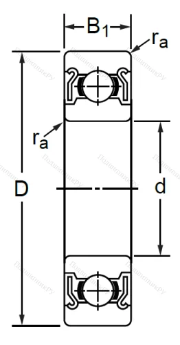 Дюймовый шариковый подшипник R 2 ZZ P 6 (KLNJ 1/8-2RZ) в Волгограде