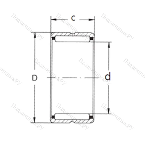 Подшипник игольчатый радиальный NK 18/20