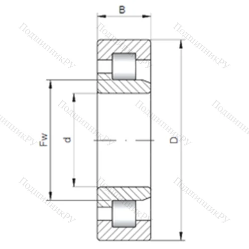 Подшипник роликовый радиальный NJ 20/670 от производителя  CX