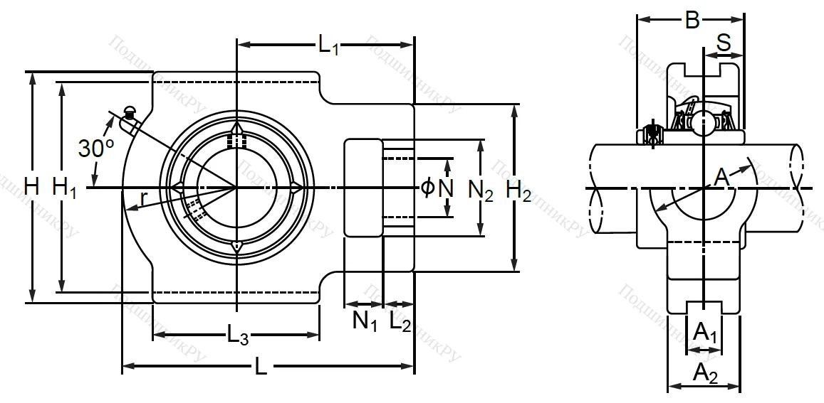 Подшипниковый корпус T 209 в Волгограде