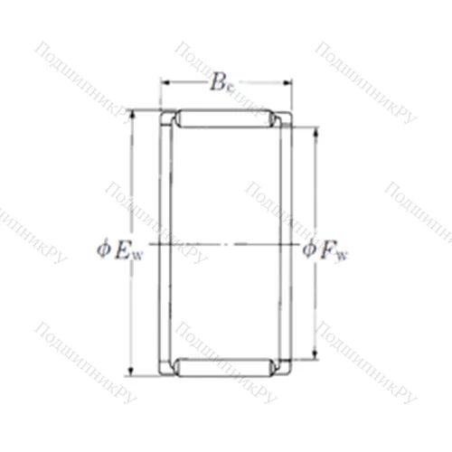 Подшипник игольчатый радиальный FWJ-193124Z от производителя  NSK Подшипник игольчатый радиальный FWJ-193124Z от производителя  NSK